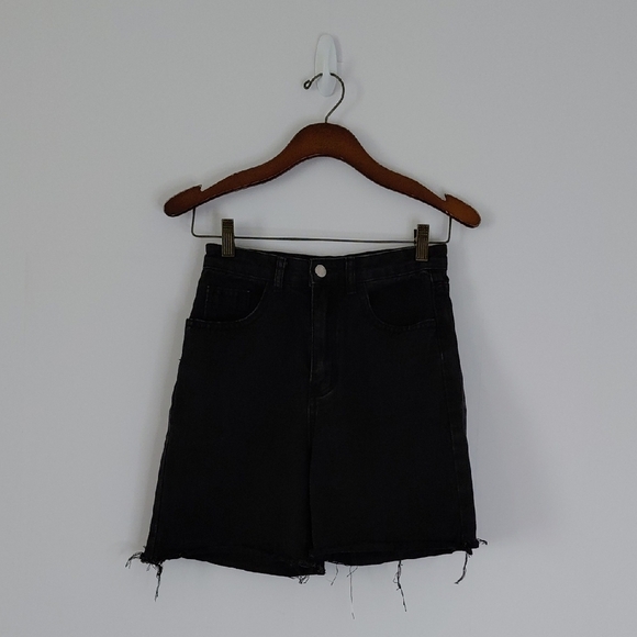 SHEIN Pants - Classic Black Denim Shorts